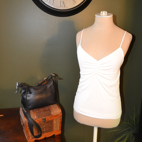 Lulus S/M Perfection White Ruched Backless Tank - Picture 2 of 8